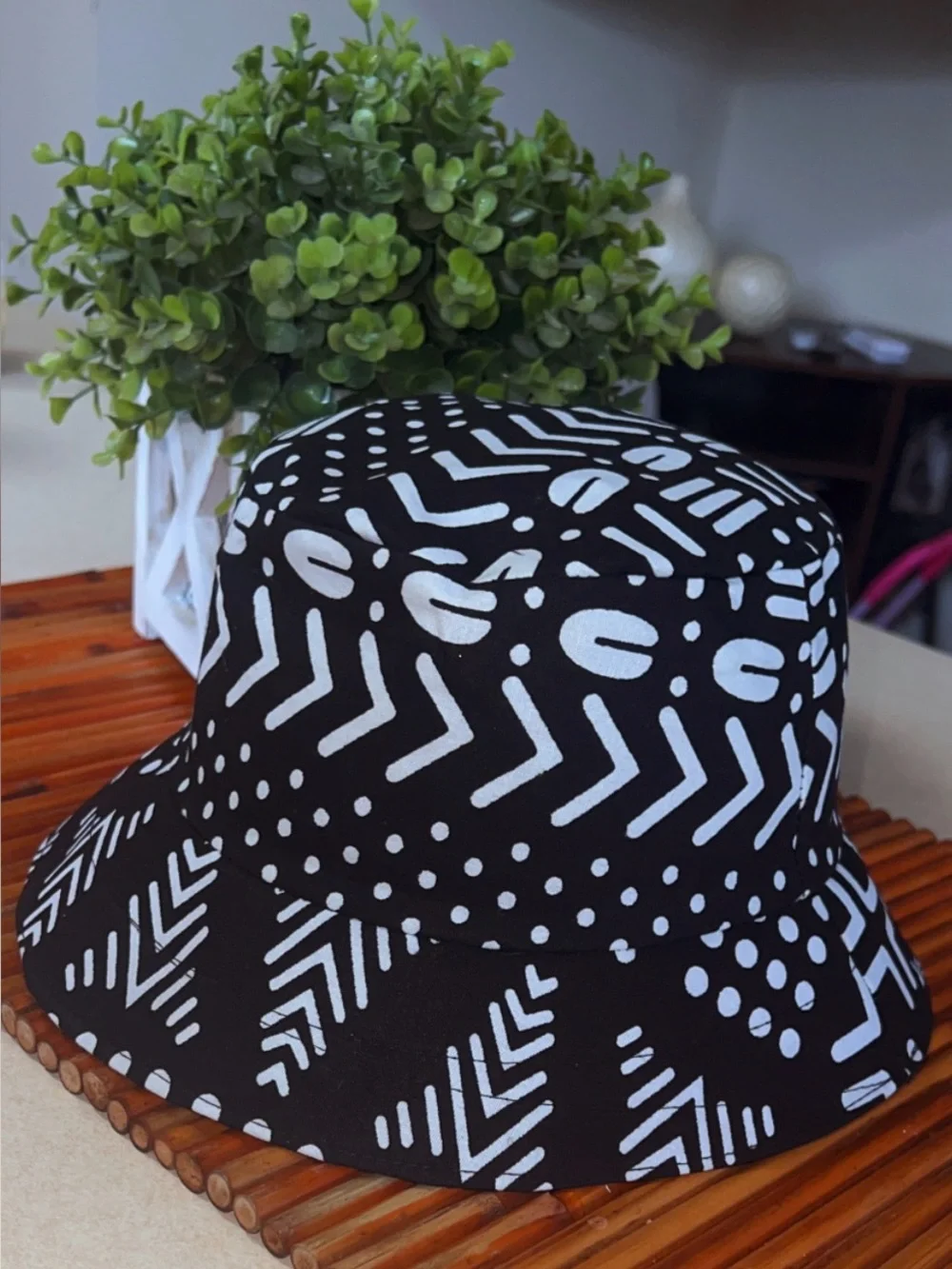 Handmade Ankara Bucket Hat | Unisex Adult & Kids Hat | Wax Print - Picture 10 of 13